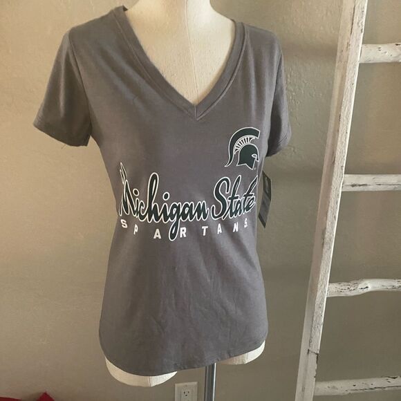 NWT Michigan State V-Neck T Shirts szs S-3XL - Picture 1 of 9